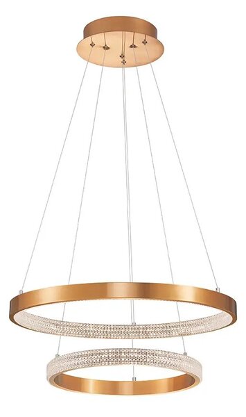 LED lustr Preston 2 60 zlaté – Zlatá