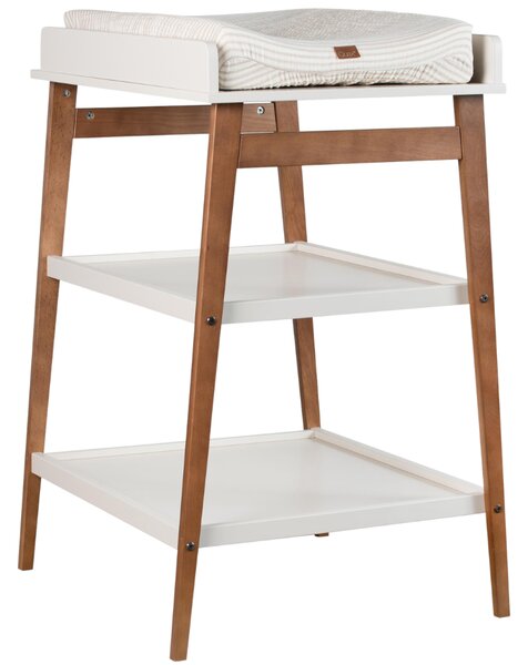 Quax Béžový přebalovací pult Hip 74 x 63 cm s tmavou podnoží