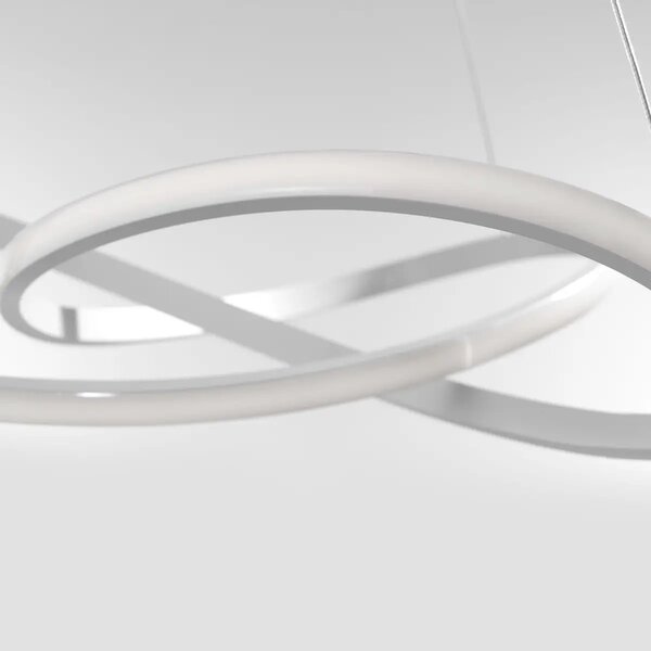 LED lustr Fusion 72 bílé – Bílá