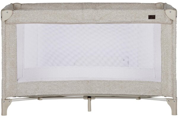 Quax Béžová bouclé cestovní postýlka Cot 120 x 60 cm