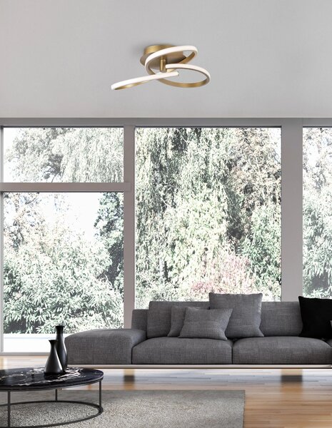 LED stropní svítidlo Fusion 51 zlaté – Zlatá
