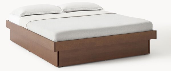Dřevěná postel se zásuvkami Sato