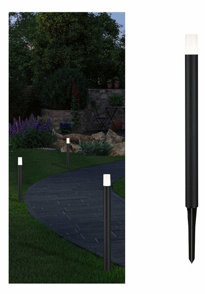 PAULMANN Plug & Shine stojací svítidlo Flarea 600mm IP65 3,6W 3.000K černá 945.37