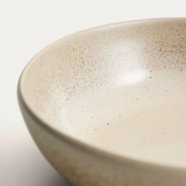 Kave Home Béžová keramická miska Sarel Ø22 cm