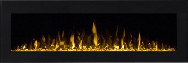 CHEMIN'ARTE - Elektrický nástěnný krb Volcano 3XL 150 cm LED efekt plamene, programovatelné topení, dálkové ovládání