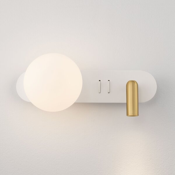 Nova Luce Bílé kovové nástěnné LED světlo Noble