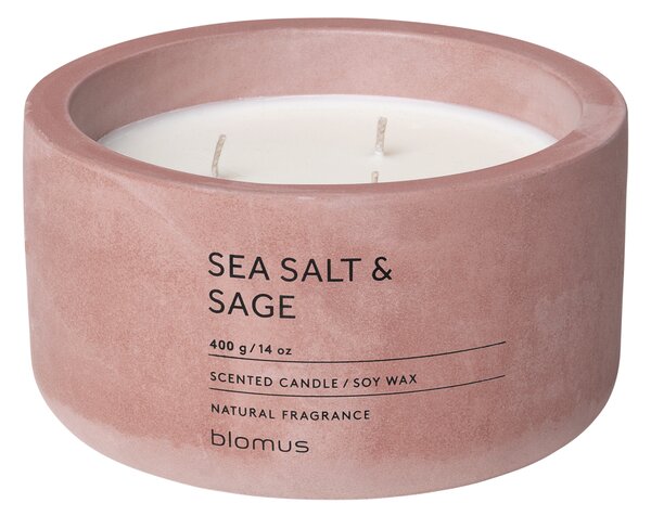 Vonná svíčka ze sojového vosku Sea Salt & Sage velká FRAGA BLOMUS