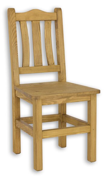 KT703 dřevěná rustikální jídelní židle z přírodní borovice Drewmax (Povrch přírodní vosk!)