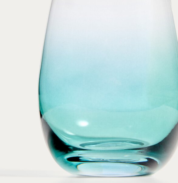 Kave Home Zelená sklenička Irides 420 ml