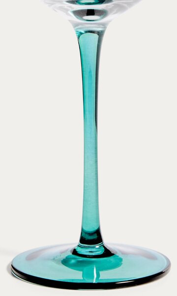 Kave Home Zelená sklenička na víno Irides 430 ml