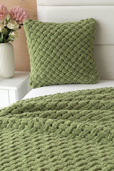 Povlak Knittingly zelený Mikropolyester 40/40