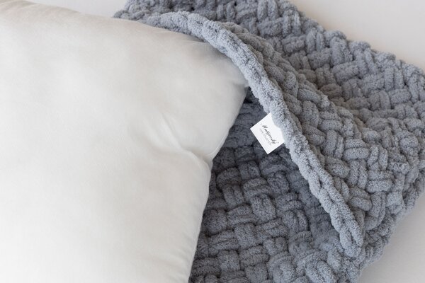 Povlak Knittingly středně šedý Mikropolyester 40/40