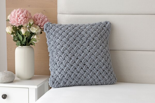 Povlak Knittingly středně šedý Mikropolyester 40/40