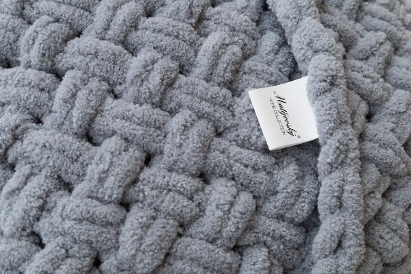 Povlak Knittingly středně šedý Mikropolyester 40/40
