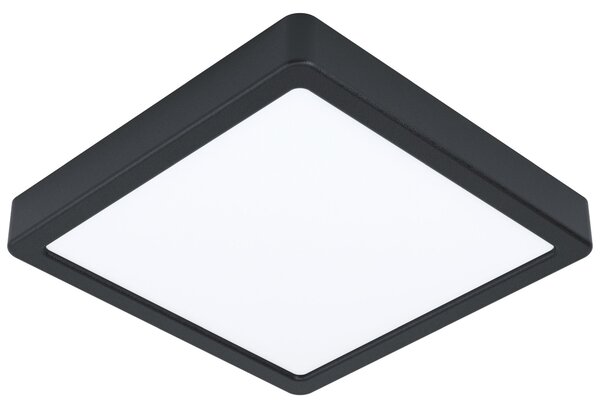 EGLO LED chytré stropní světlo do koupelny FUEVA-Z, 16,5W, 21x21cm, hranaté, černé