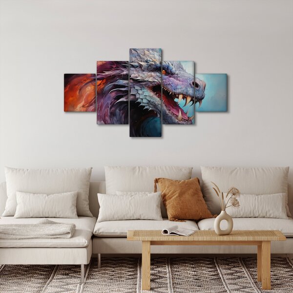 Obraz - Ilustrace draka (125x70 cm)