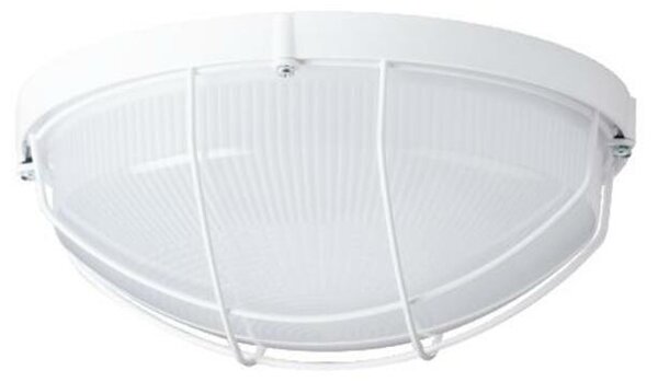 OSMONT ELE50028 ELEKTRA 4 stropní/nástěnné průmyslové plastové svítidlo bílá / čirá IP65 25W E27