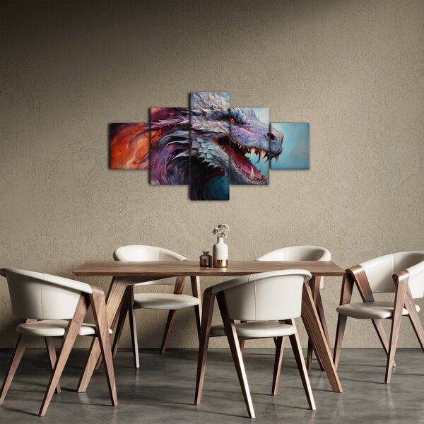 Obraz - Ilustrace draka (125x70 cm)