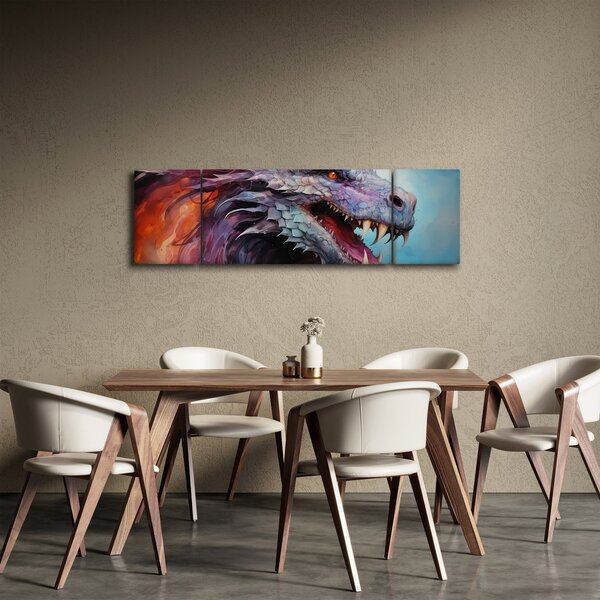 Obraz - Ilustrace draka (170x50 cm)