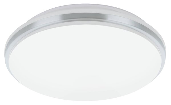 EGLO Stropní LED koupelnové osvětlení PINETTO, 15,6W, denní bílá, 34cm, kulaté, chromované 900365
