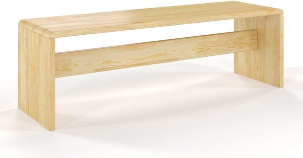 Dřevěná borovicová lavice BENK, šířka 120cm (Barva: Přírodní)