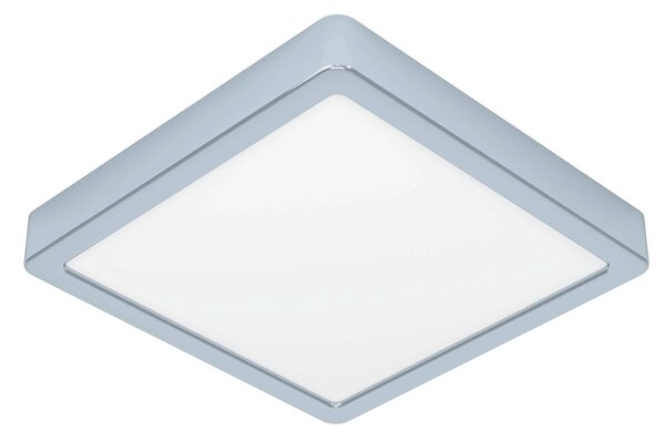 EGLO LED stropní osvětlení do koupelny FUEVA 5, 17W, teplá bílá, 21x21cm, hranaté, chromované 900651