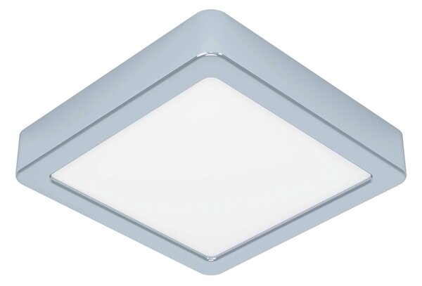 EGLO LED stropní osvětlení do koupelny FUEVA 5, 11W, teplá bílá, 16x16cm, hranaté, chromované 900649