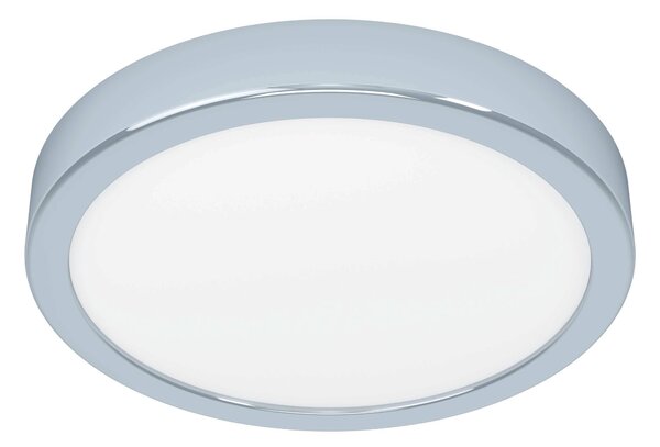 EGLO LED stropní osvětlení do koupelny FUEVA 5, 17W, teplá bílá, 21cm, kulaté, chromované