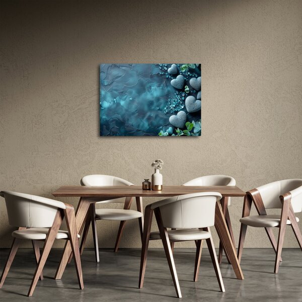 Obraz - Kameny tvaru srdce (70x50 cm)