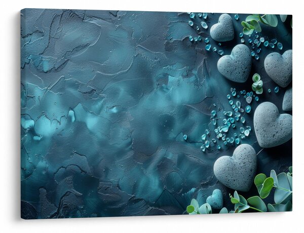 Obraz - Kameny tvaru srdce (70x50 cm)