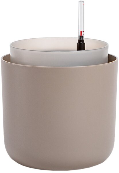 Samozavlažovací květináč Tolita 16 cm, taupe