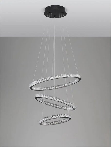 LED lustr Ginevra 51 černé