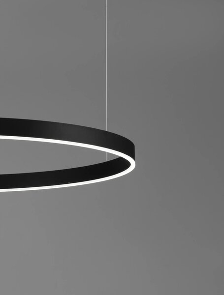 LED lustr Motif 150 černé stmívatelné – Černá