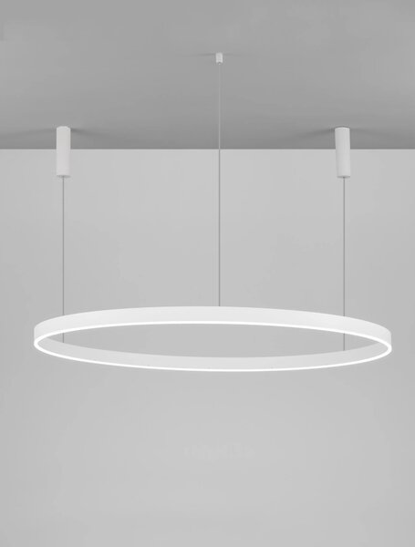 LED lustr Motif 150 bílé stmívatelné – Bílá