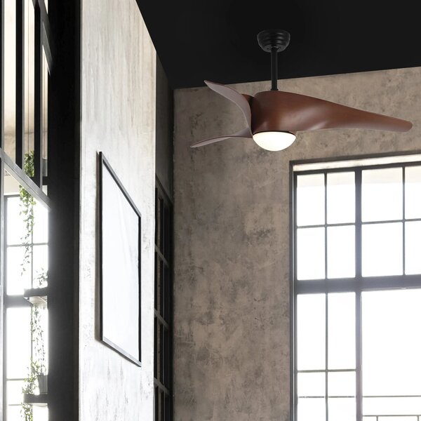 Stropní ventilátor Breeze s dálkovým ovládáním – Hnědá