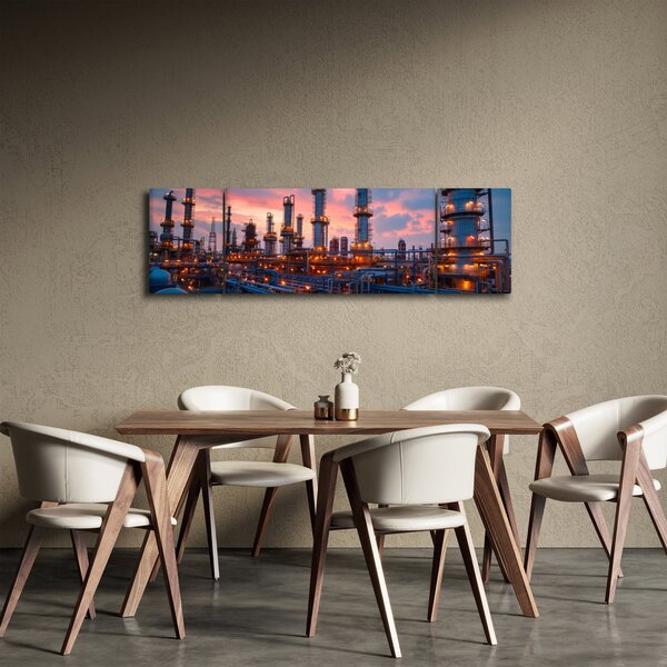 Obraz - Průmyslový závod (170x50 cm)
