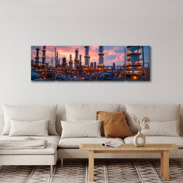 Obraz - Průmyslový závod (170x50 cm)