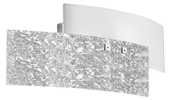 Gea Luce LARA A P arg - Nástěnné svítidlo LARA 2xE14/42W/230V stříbrná