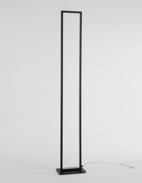 LED stojací lampa Cornice – Černá