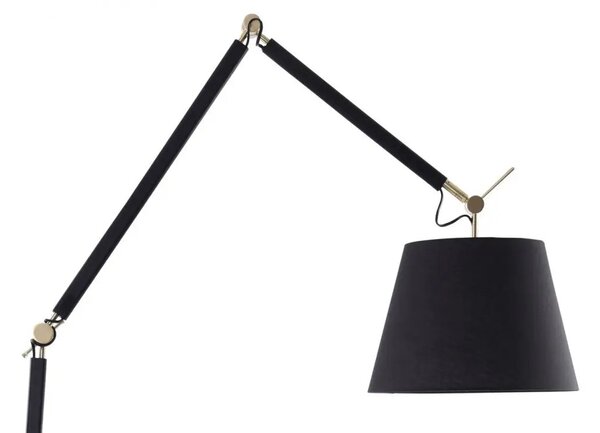 Designová lampa Zyta černé/zlaté – Černá