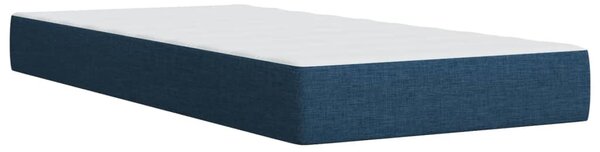Box spring postel s matrací modrá 80x200 cm textil 3290314