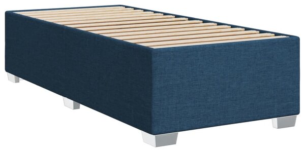 Box spring postel s matrací modrá 80x200 cm textil 3290314