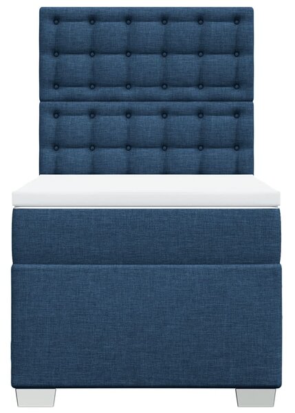 Box spring postel s matrací modrá 80x200 cm textil 3290335