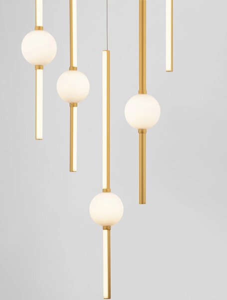 Rustikální lustr Acrobat 52 – LED