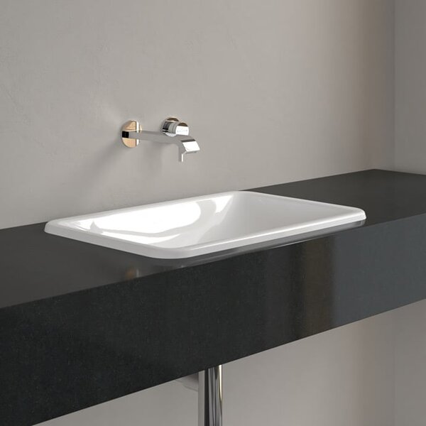 Villeroy & Boch Loop & Friends umyvadlo 60.5x41 cm obdélníkový zápustný bílá lesk 4A650001