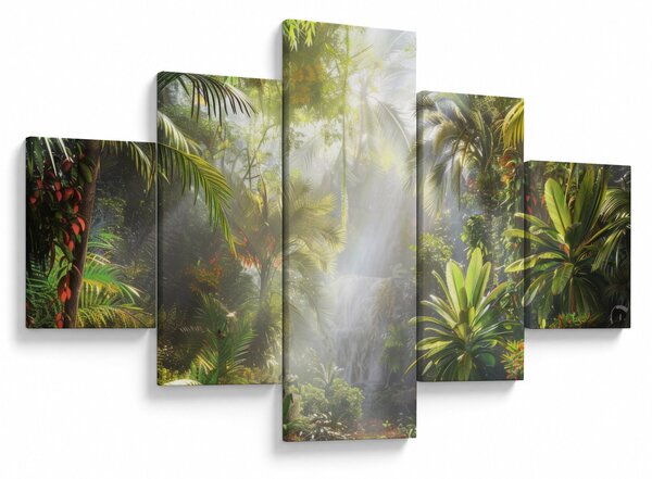 Obraz - Tropický deštný prales (125x70 cm)
