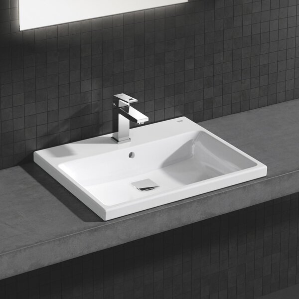 Grohe Cube Ceramic umyvadlo 60x49 cm obdélníkový zápustný bílá lesk 3947900H