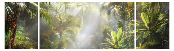 Obraz - Tropický deštný prales (170x50 cm)