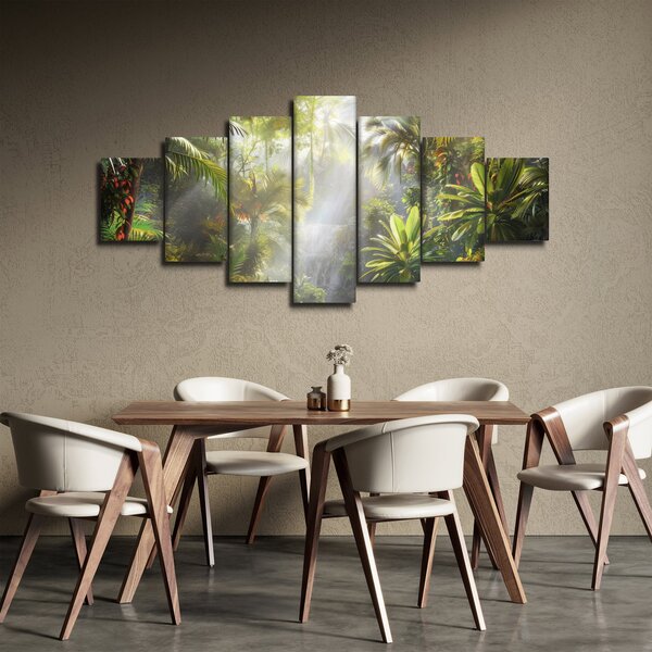 Obraz - Tropický deštný prales (210x100 cm)