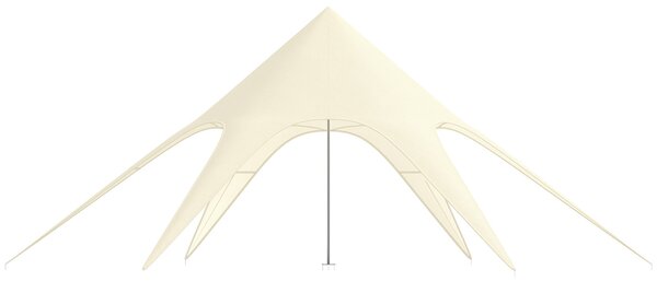 Outsunny XXL Zahradní Hvězdný Stan - Pršiplášť, Slunečník Camping Plátno 10 x 10 x 4 m Vysoká Hustota 210D Vodotěsný Bežová | Aosom